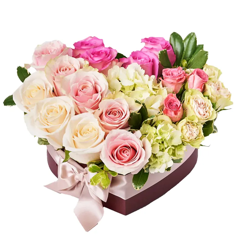 Цветы в коробке Аромат желаний